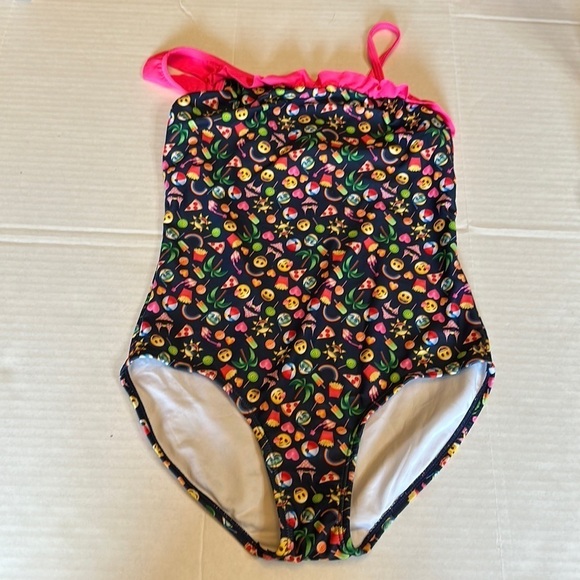 EMOJI Girls one piece swim suit size L (10-12) - Picture 1 of 8